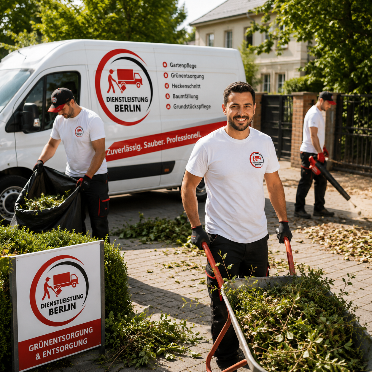 Zeidfirma Team bei Rasenpflege