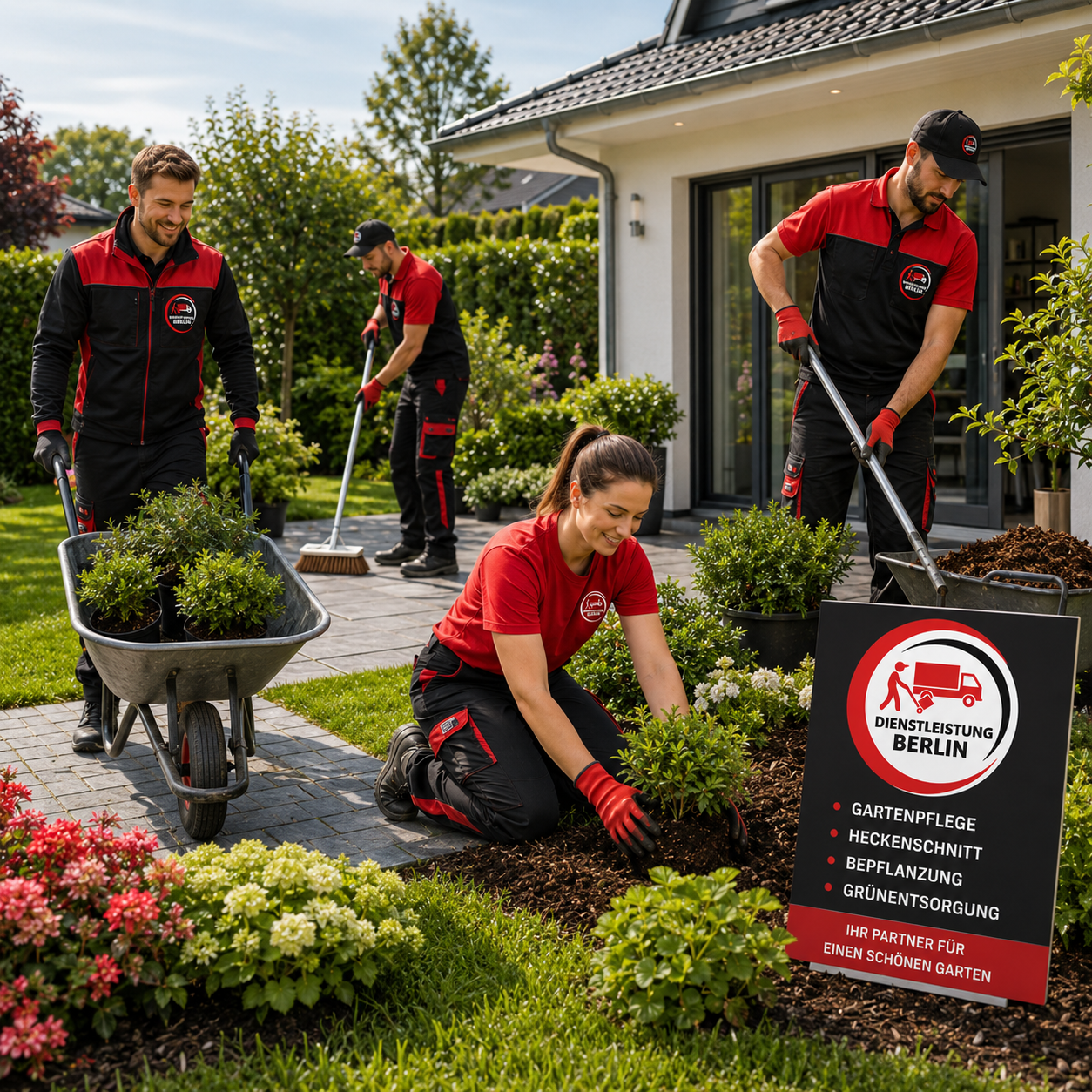 Heckenschnitt und Grünpflege im Garten